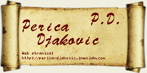 Perica Đaković vizit kartica